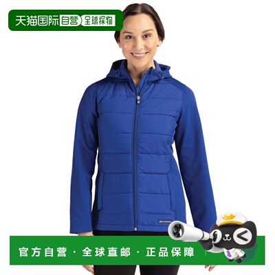 自营Cutter & Buck Evoke Hybrid Softshell Full Zip Womens Hoo