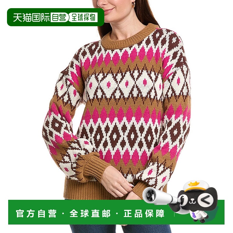 自营Joseph A. Knit Pattern Sweater - pink 美国奥莱直发