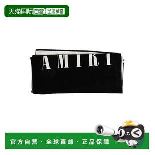 自营Amiri Small Logo Towel- Black / White - black 美国奥莱直