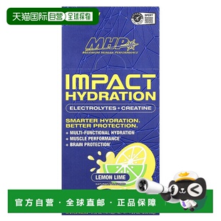 香港直邮MHP,Impact Hydration，电解质 + 肌酸，柠檬酸橙味，14