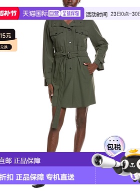 自营Weekend Max Mara Brioso Wool-Blend Mini Dress - green 美