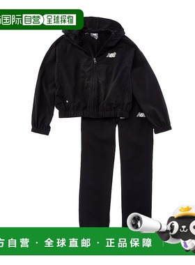 自营 New Balance 2件套夹克和裤子-黑色 美国奥莱直发套装