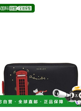 自营radleyChristmas Is Calling Large Zip Around Wallet - bla