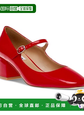 自营Women's Steve Madden Hawke Mary Jane Red Patent Almond T