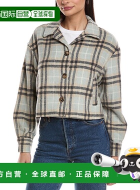 自营Oat New York Cropped Plaid Jacket - beige 美国奥莱直发