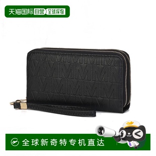 自营mia collectionAurora 美国奥 签名钱包手提包 黑色
