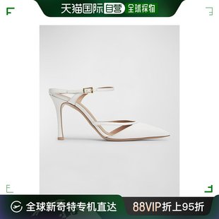 美国直邮 souliers 高跟尖头女鞋 malone 拖鞋 真皮 女士