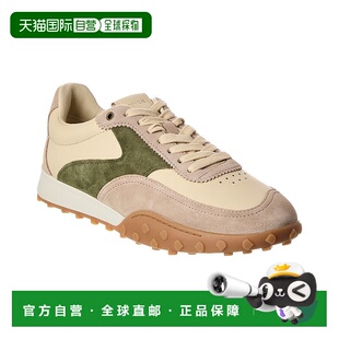自营Vince Palisades Runner Leather Sneaker - tan 美国奥莱直