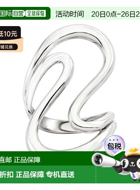 自营Ross-Simons Italian Sterling Silver Open-Space Wave Ring