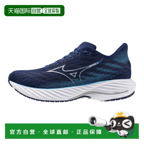 自营Mizuno Wave Rider 28 Estate蓝色/白色J1GC240306男士-黑色