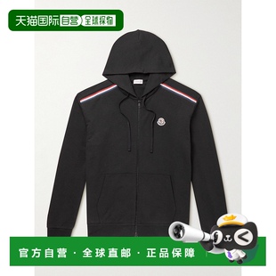 男士 1h可退 盟可睐 Moncler Logo刺绣条纹棉针织拉 香港直邮潮奢