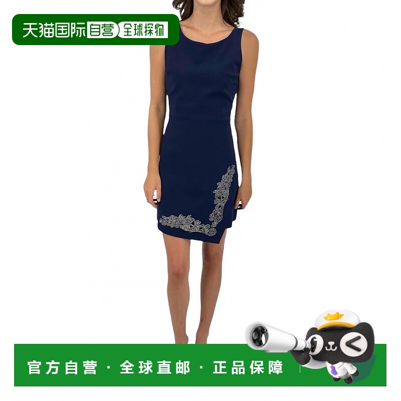 自营chiara boniMini Dress With Applique Beading In Navy - na