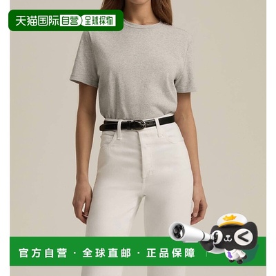 自营favorite daughter喜欢的麻灰色短袖T恤-麻灰色 美国奥莱直发