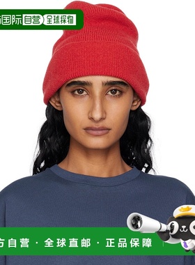 1h可退 香港直邮潮奢 Baserange 女士 红色 Whit 毛线帽 ACWBRCAU