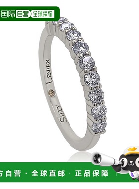 自营Suzy Levian 14K 白金 0.50 克拉钻石永恒半戒 - 白色 美国奥