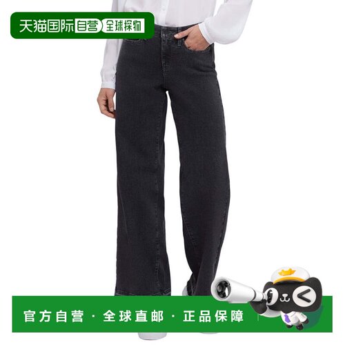 自营NYDJ Teresa Slate Stone Wide Leg Jean - grey 美国奥莱直