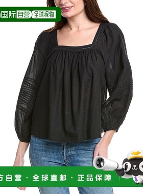 自营 Madewell Flowy Top - Black 美国奥莱直发性感上衣