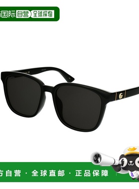 自营GUCCI古驰 男女同款黑色醋纤大方框墨镜百搭舒适感情人礼物