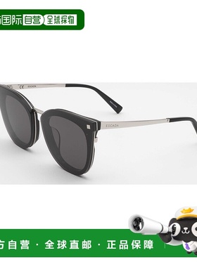 自营 Escada女式64毫米黑色太阳镜-黑色 美国奥莱直发艾斯卡达