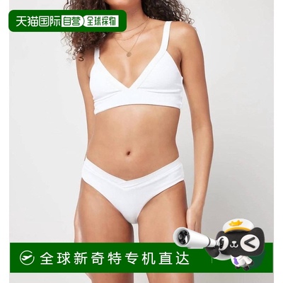 自营 l space白色罗纹普拉特比基尼底 【美国奥莱】直发新款