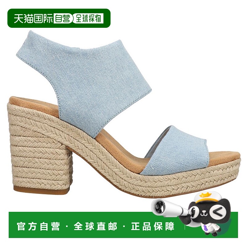 1h可退 【美国直邮】TOMS Majorca 绳粗跟帆布凉鞋新款