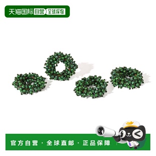 自营tiramisuEmerald Jewel Wreath Napkin Rings (Set of 4) - g