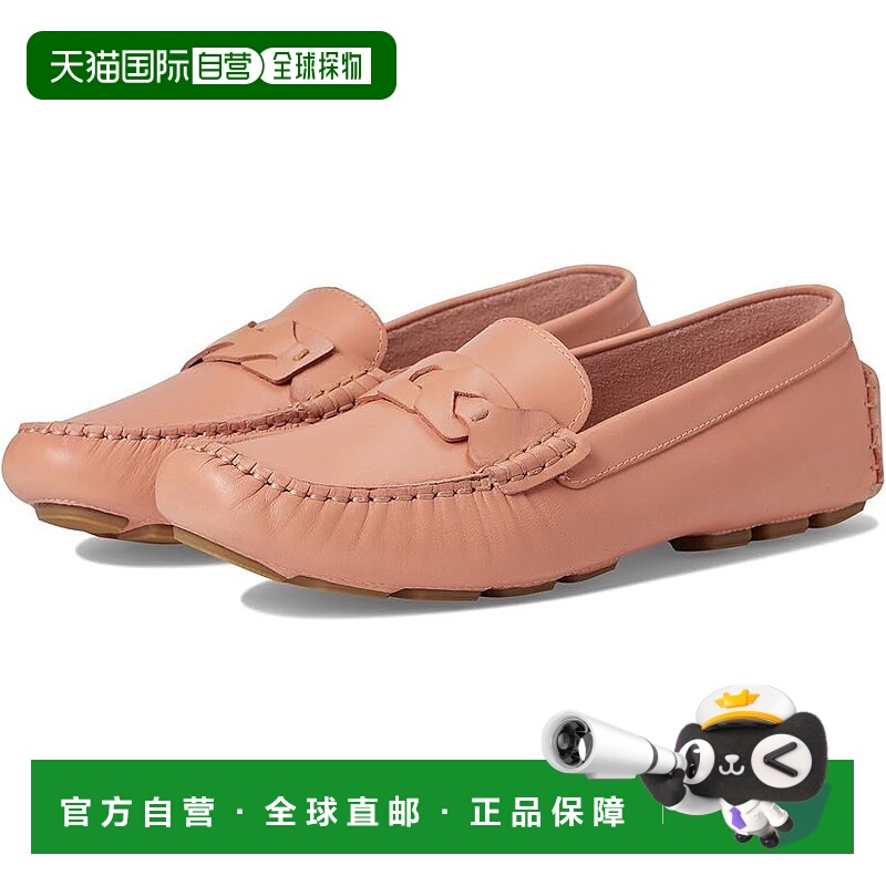 自营Rockport Blara LoafersDusty Rose Leather Casual Slip-On