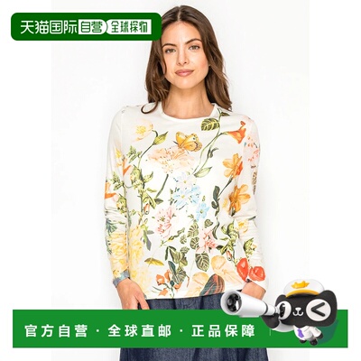 自营yal new yorkFloral Garden Tee — Cream & Multicolor - fl