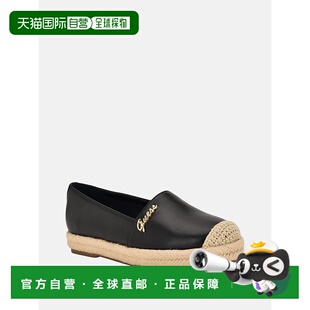 Espadrille Leather Flats black 美 自营guessUndue 001 Faux