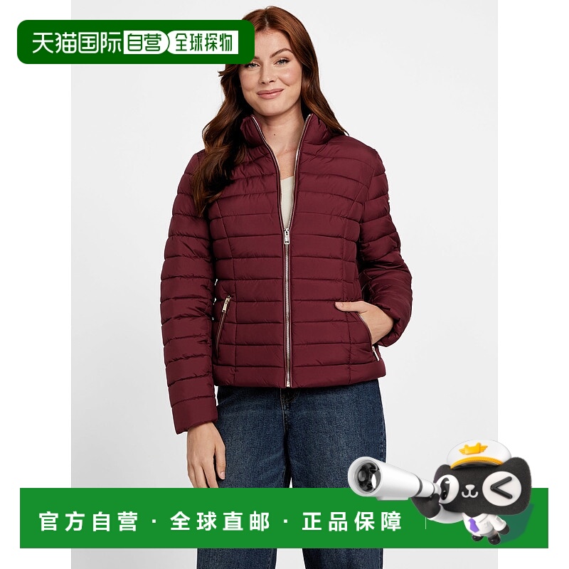 自营guessZalcon Puffer Jacket - petite syrah 美国奥莱直发
