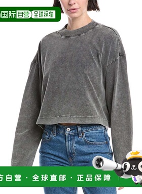 自营THE UPSIDE Soho Cropped Top - Black 上衣美国直发奥莱