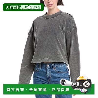 自营THE UPSIDE Soho Cropped Top - Black 上衣美国直发奥莱