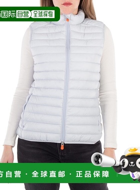 自营 save the duck拯救鸭子绗缝夏洛特羽绒背心-灰色 美国奥莱直