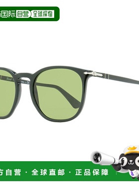 自营 Persol 中性大号 Pantos 太阳镜 PO3316S 11884E 深绿色 54