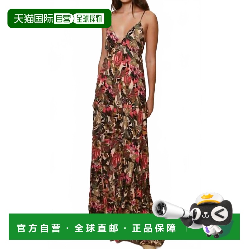 自营hutchRomi Maxi Dress In Moody Vintage Tropical - moody v