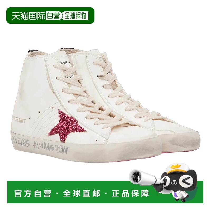 自营golden gooseWomen's Francy Nappa Upper Glitter Star Leat