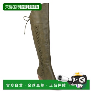 自营 journee collectionJournee Women's Spritz-P Boot - olive