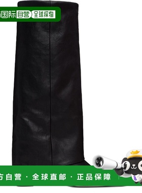 1h可退 香港直邮潮奢 miista 女士 黑色 Bellamy Fold Over 高筒