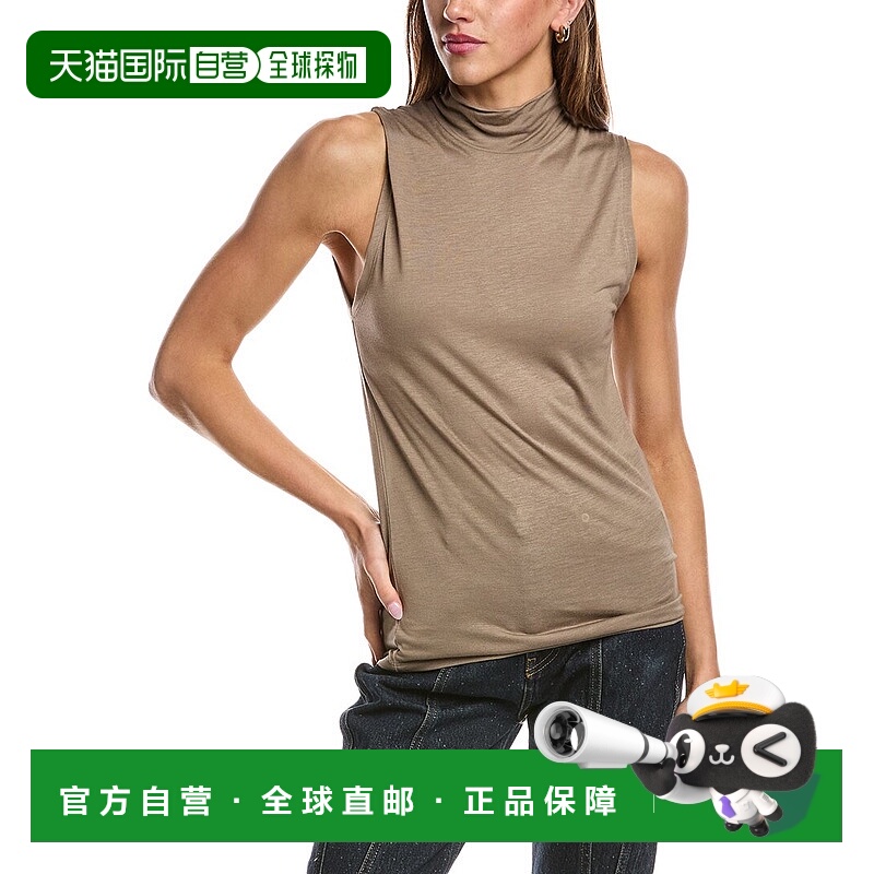 自营IRO Ekhi丝绸混纺背心-棕色 美国奥莱直发