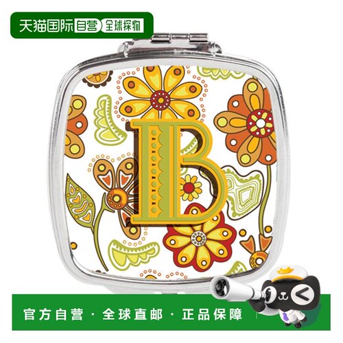 自营Carolines Treasures CJ2003-BSCM 字母 B 花卉芥末和绿正品