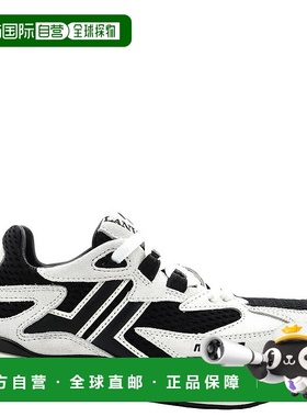 自营 Lanvin Meteor Runner运动鞋-黑色/白色 美国奥莱直发浪凡