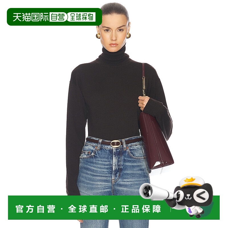 1h可退 香港直邮潮奢 Saint Laurent 圣罗兰 女士 高领针织毛衣 8