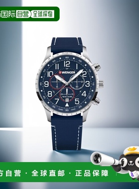 自营 Wenger Swiss Army 男式 01.1543.117 Attitude Chrono 蓝色