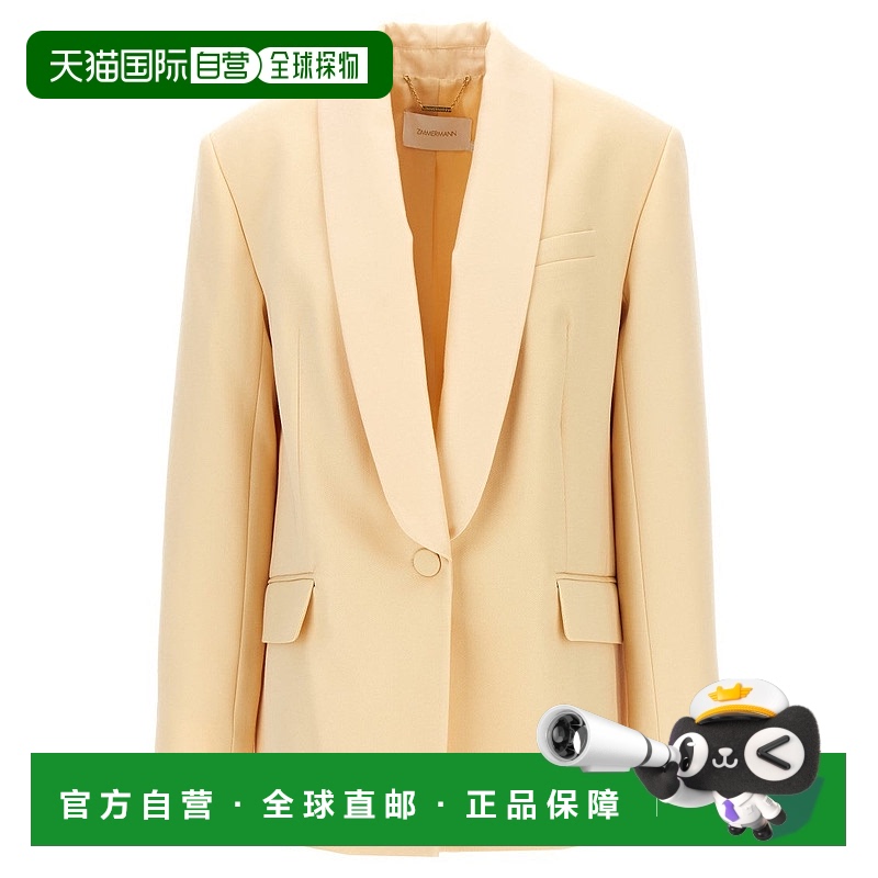 自营 zimmermannIllustration Shawl Tux Jacket' Blazer - neutr