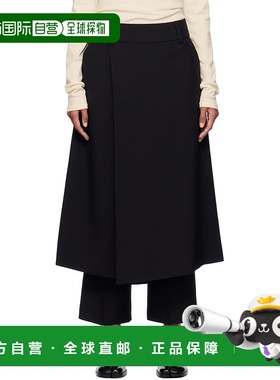 1h可退 香港直邮潮奢 AO YES 女士 黑色 Culotte 长裤 AYFW24SK02