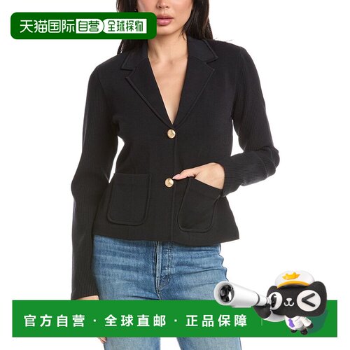 自营St. John Fitted Knit Jacket - Navy 开衫美国直发奥莱