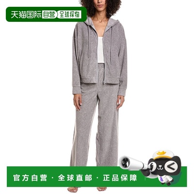 自营DKNY 2pc Hoodie & Pant Lounge Set - grey 美国奥莱直发