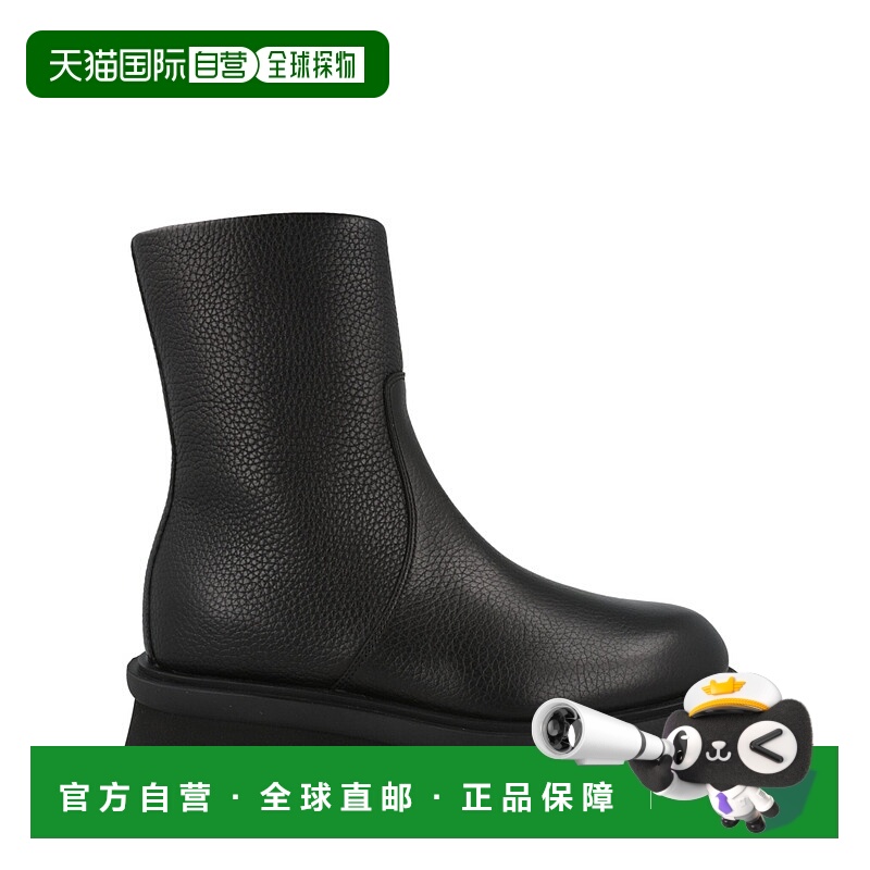 自营salvatore ferragamo克莱姆战斗靴-黑色 美国奥莱直发