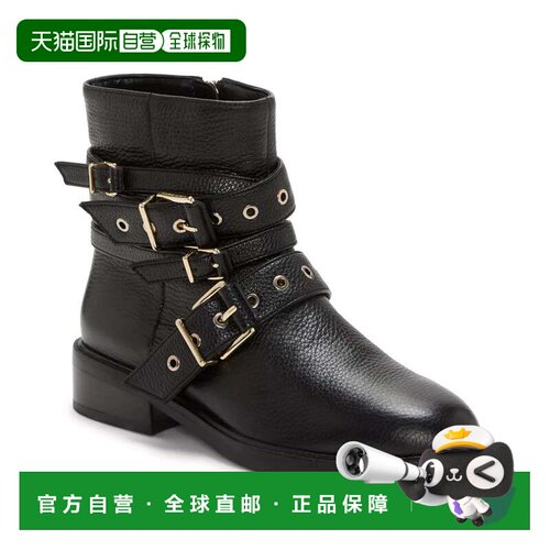 自营Women's Vince Camuto Arielle Boots Black Buckle Strap Mo