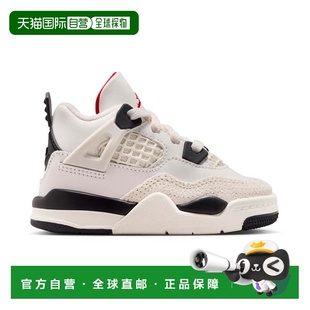 自营Jordan 4 Retro 'Flight Club' Baby/Toddler Shoes - red 美